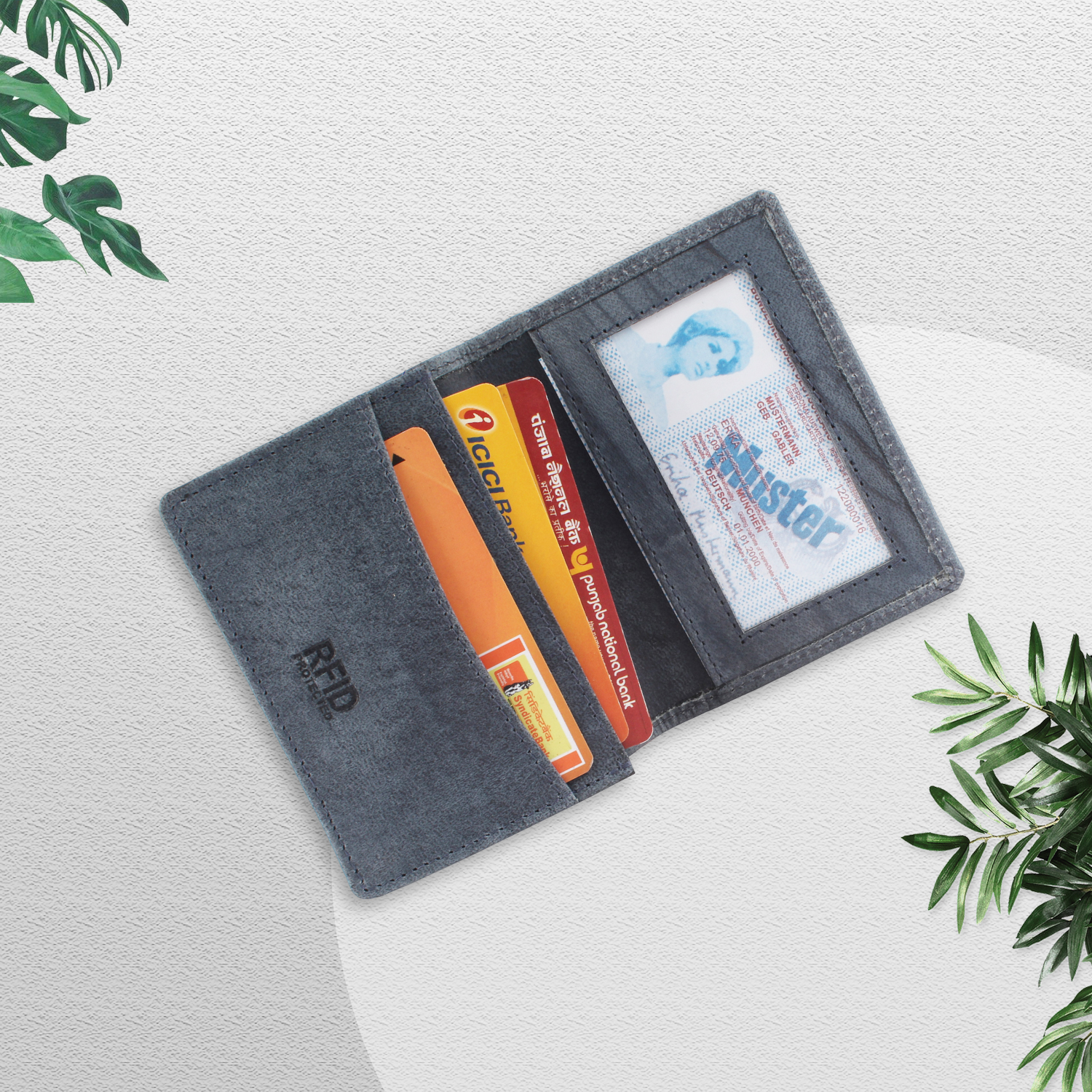 Unisex Genuine Leather Card Holder