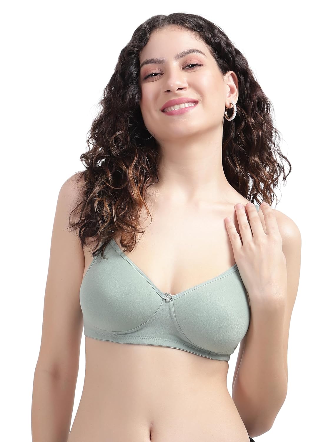 Women Solid Lightly Padded Non-Wired T-shirt Bra