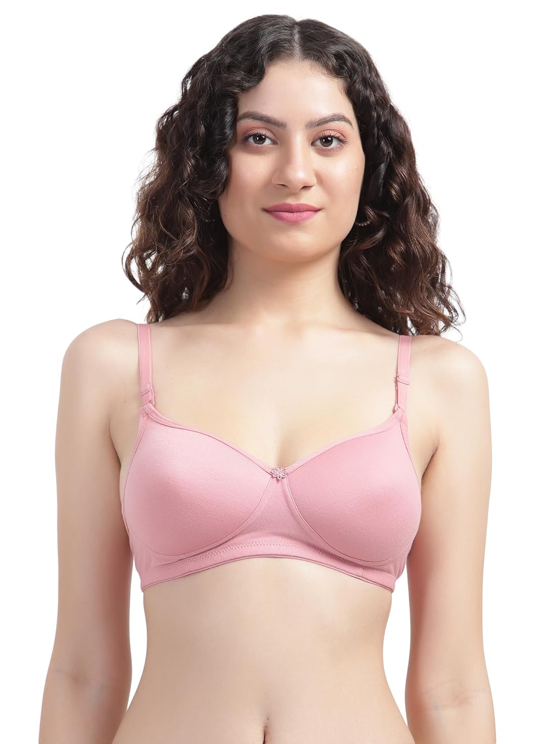 Women Solid Lightly Padded Non-Wired T-shirt Bra