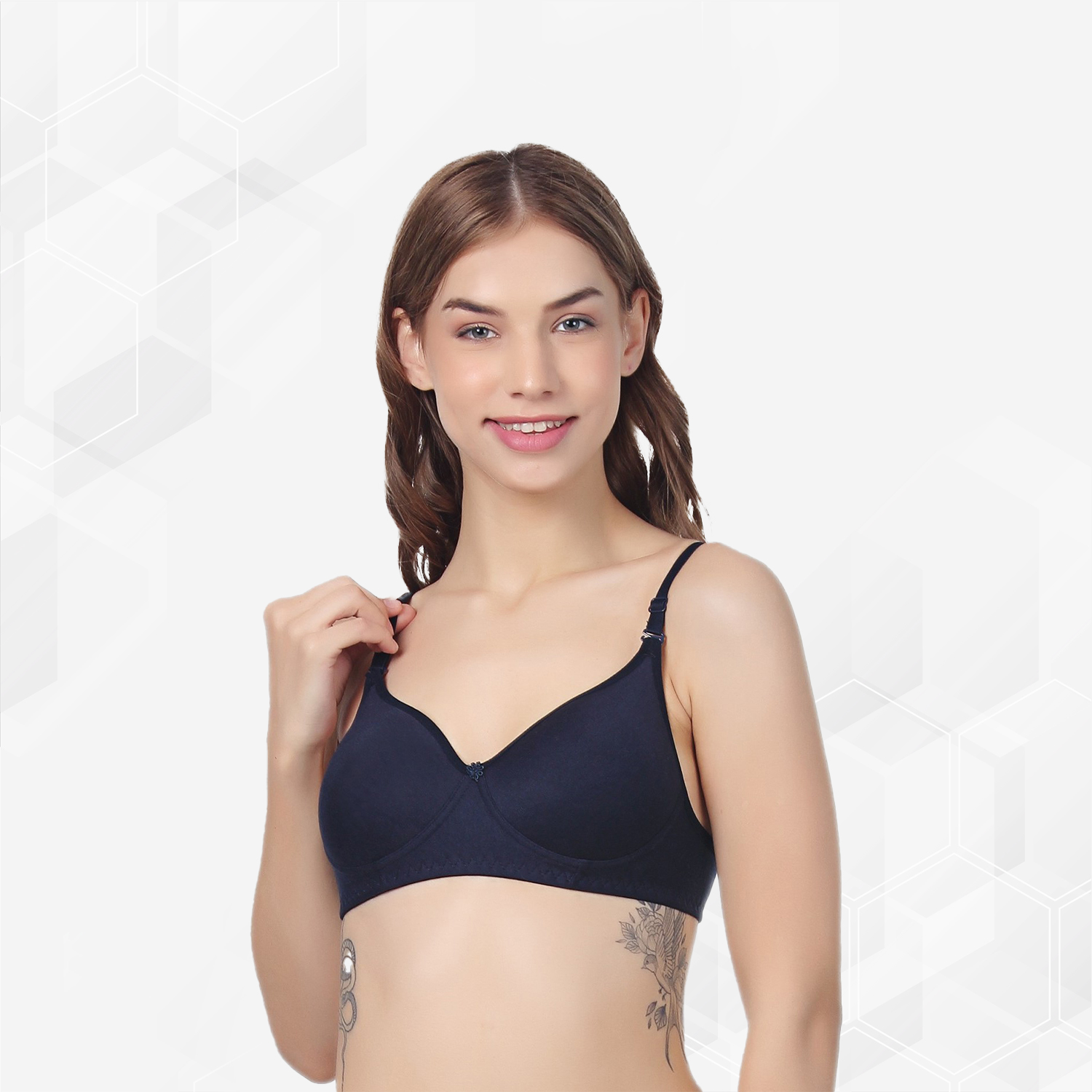 Women Solid Lightly Padded Non-Wired Full Cup Bra