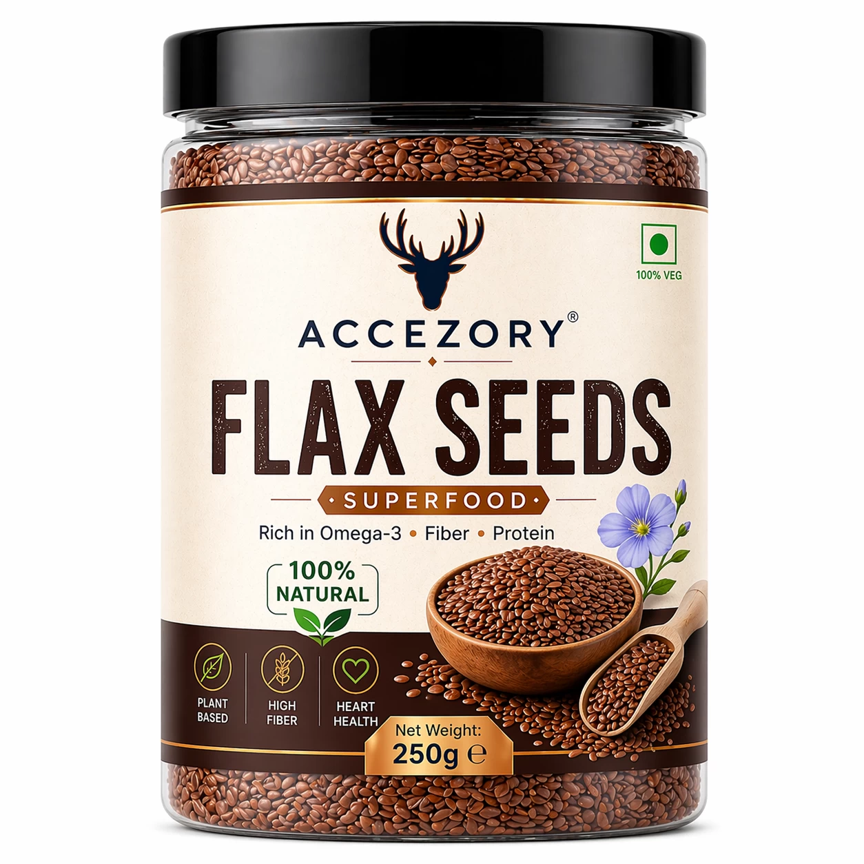 Premium Flax Seeds (Alsi) - 250 g