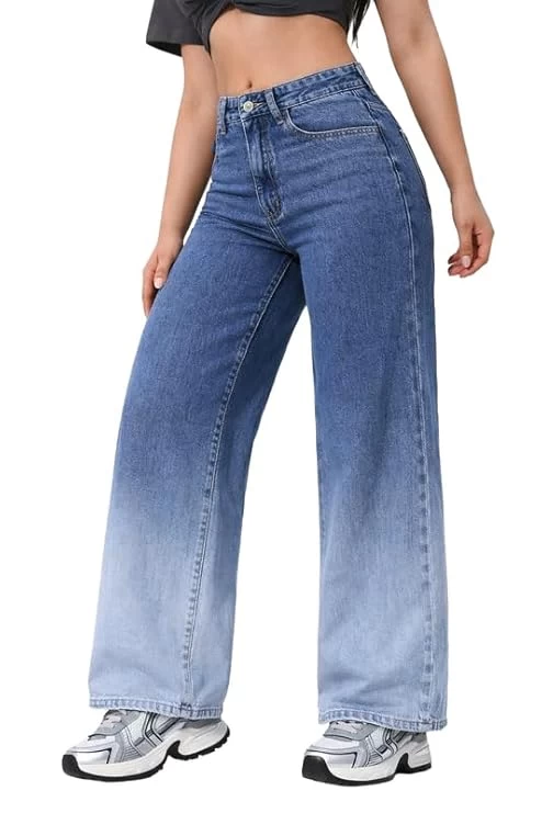 Women's Light Blue Relaxe...