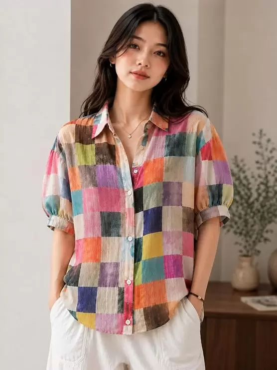 Women's Printed Boyfriend...
